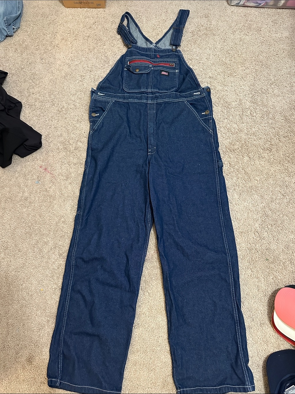 Dickies Dark Blue Denim Overalls